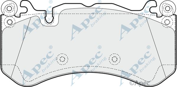 APEC BRAKING Комплект тормозных колодок, дисковый тормоз PAD1616